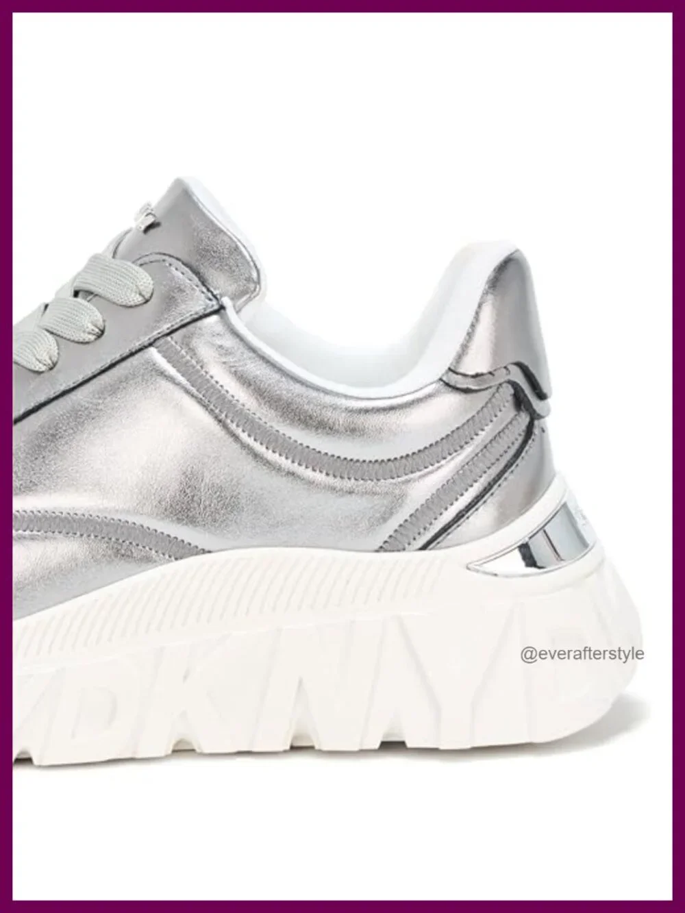 DKNY Laeoni Platform Sneaker Leather Low Top Lace Up